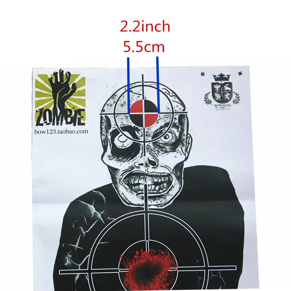 Corpse Target Paper Shooting Targets Game and Skill Challenge Zombie Targets 
