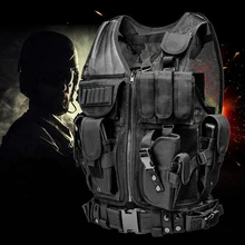 Tactical Vest Men Military Tactical Camouflage Vest Body Armor Molle Outdoor Equipment Paintball Airsoft Combat Protective Vest the new camouflage tactical vest outdoor live cs field protection equipment more pocket riding combat vest
