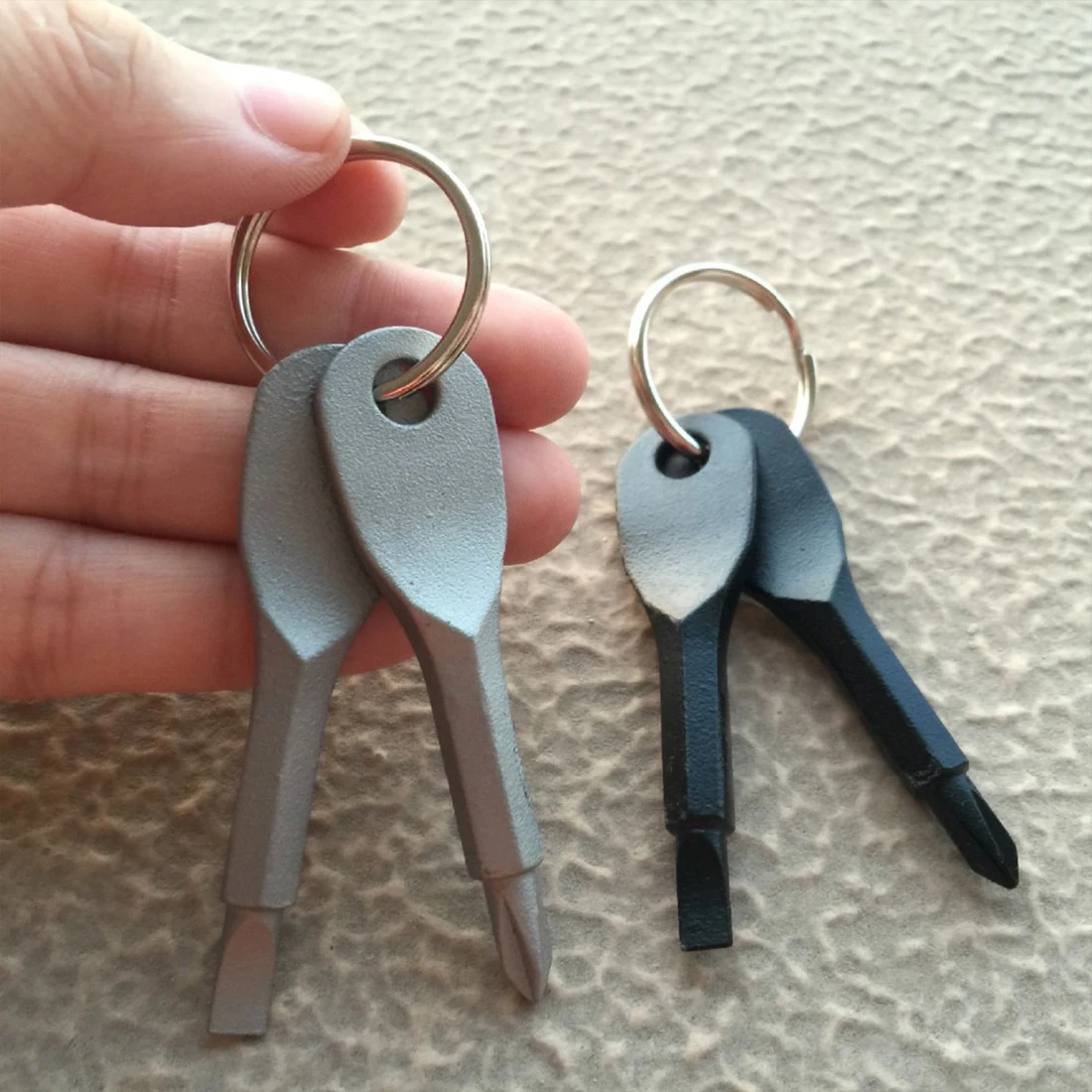 Portable New Arrival Stainless Steel Keychain Screwdriver Flathead Head