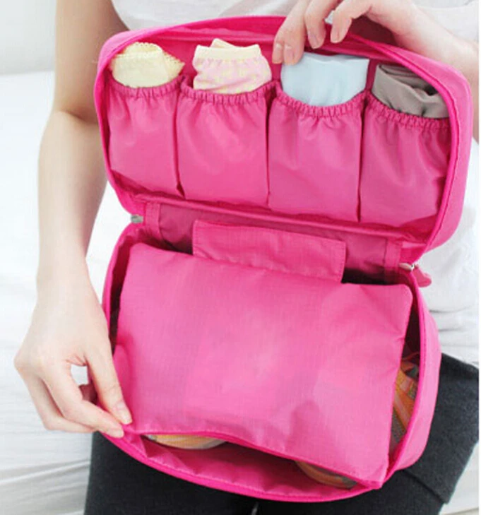 Portable travel underwear bra storage bag underwear panties storage box