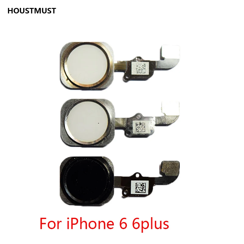 2 pcs Home Button with Flex Cable for iPhone 5 5C 5S 6 6Plus 6s plus 7 7Plus Home button Flex Assembly