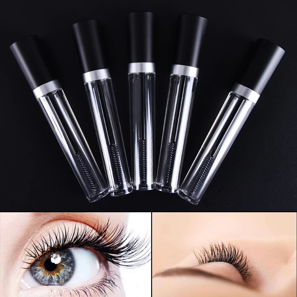 1 pcs 8ml plastic clear Empty Mascara Tube Vial/Bottle/Container with