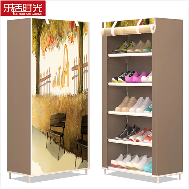 Cheap 6 Tiers Simple Shoe Rack Non-woven Assembled Shoe Closet Home Furniture Economical Dust-proof Storage Cabinet Keep Room Neat Cheap 6 Tiers Simple Shoe Rack Non-woven Assembled Shoe Closet Home Furniture Economical Dust-proof Storage Cabinet Keep Room Neat