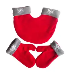 Перчатки на Рождество ручной работы перчатки дл пар флис двойной утолщаются три в одном набор внутренний TR теплый фланелевый хороший