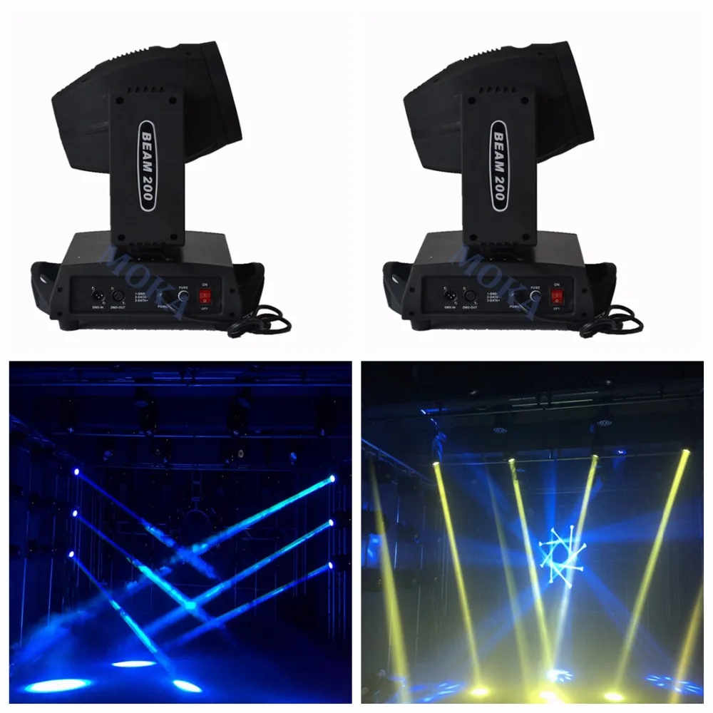 8Pcs/lot 200W Moving Head Beam Light  Sharpy Beam 5R Light DMX Gobos Effect Party Bar Disco DJ lighting