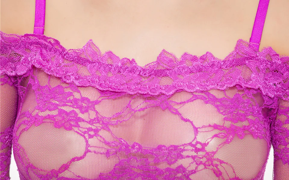 Women Camisola Sexy lingerie Lace Babydoll Sexy Erotic Long Sleeve Sexy Lingerie Babydoll Dress Honeymoon Lover Sleepwear        (13)