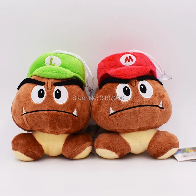 Супер Марио Bros Goomba плюшевые Мультяшные куклы мягкие игрушки 12 см 5 стилей выбрать PP хлопковые игрушки Фигурки Куклы для детских подарков