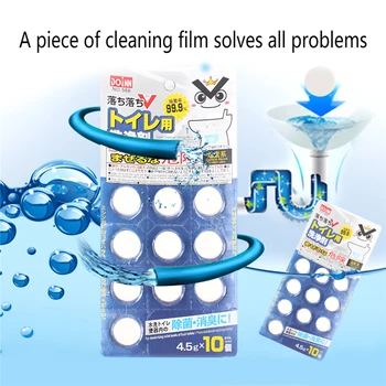 

10 Pcs Automatic Bleach Toilet Bowl Tank Cleaner Blue Tablets Flush Cleaner clean spot tablets 20