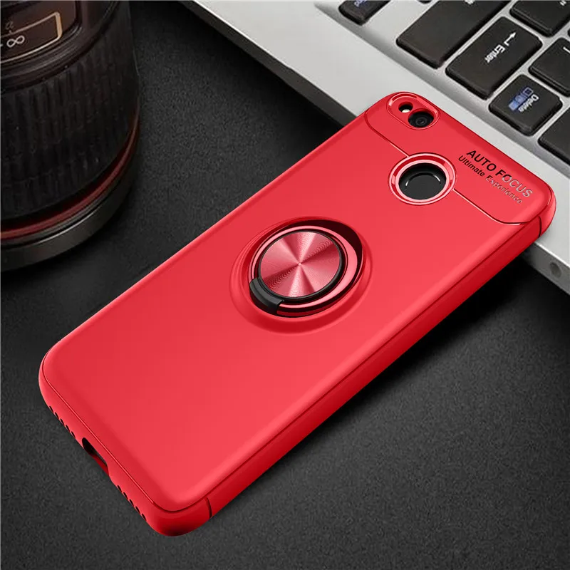 Redmi 4X Case For Xiaomi Redmi 4A 4X Cases Thin Finger Ring Holder Case Xiaomi Redmi 4X Cover Phone Invisible Bracket Stand Shell3