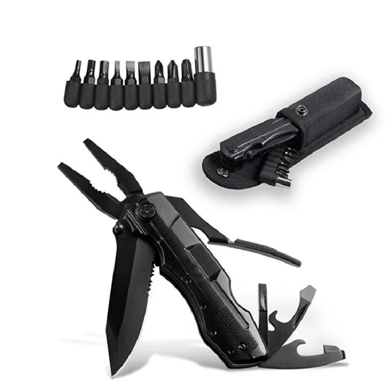 

New Pocket Folding Knife multitool High quality Stainless Outdoor Camping Survive Multi-functional Pliers Opener Knife Tool Set