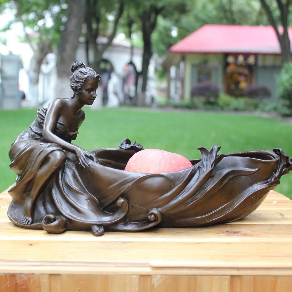

The bronze statue figure beauty fruit crafts gifts villa decoration decoration Home Furnishing