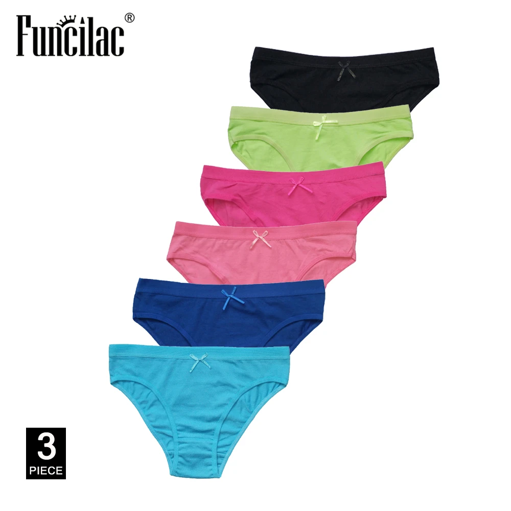 Женское нижнее белье FUNCILAC 3 шт./компл. хлопковые дышащие трусы|Женские трусики| |