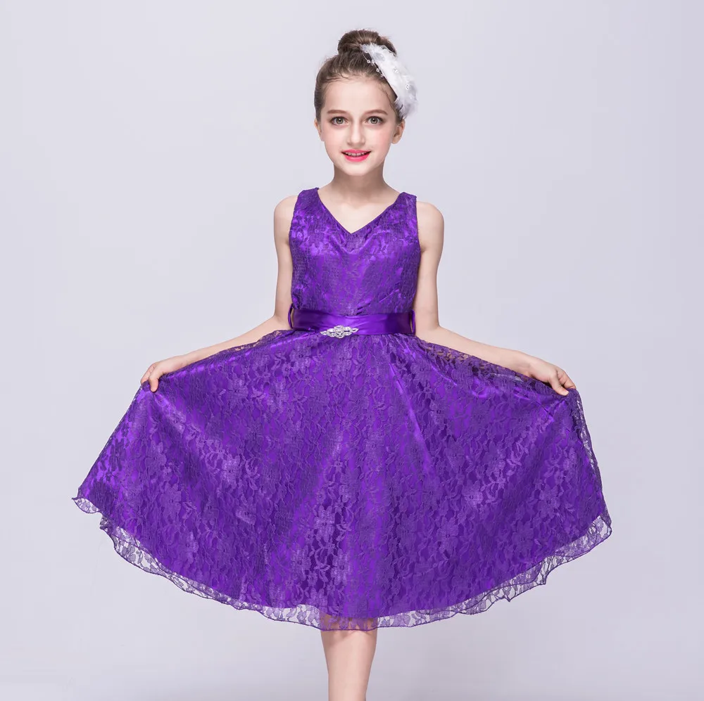 Детская одежда принцессы без рукавов в деревенском стиле летние вечерние платья для девочек от 2 до 10, 11, 12 лет, черный, красный, синий, фиолетовый цвета