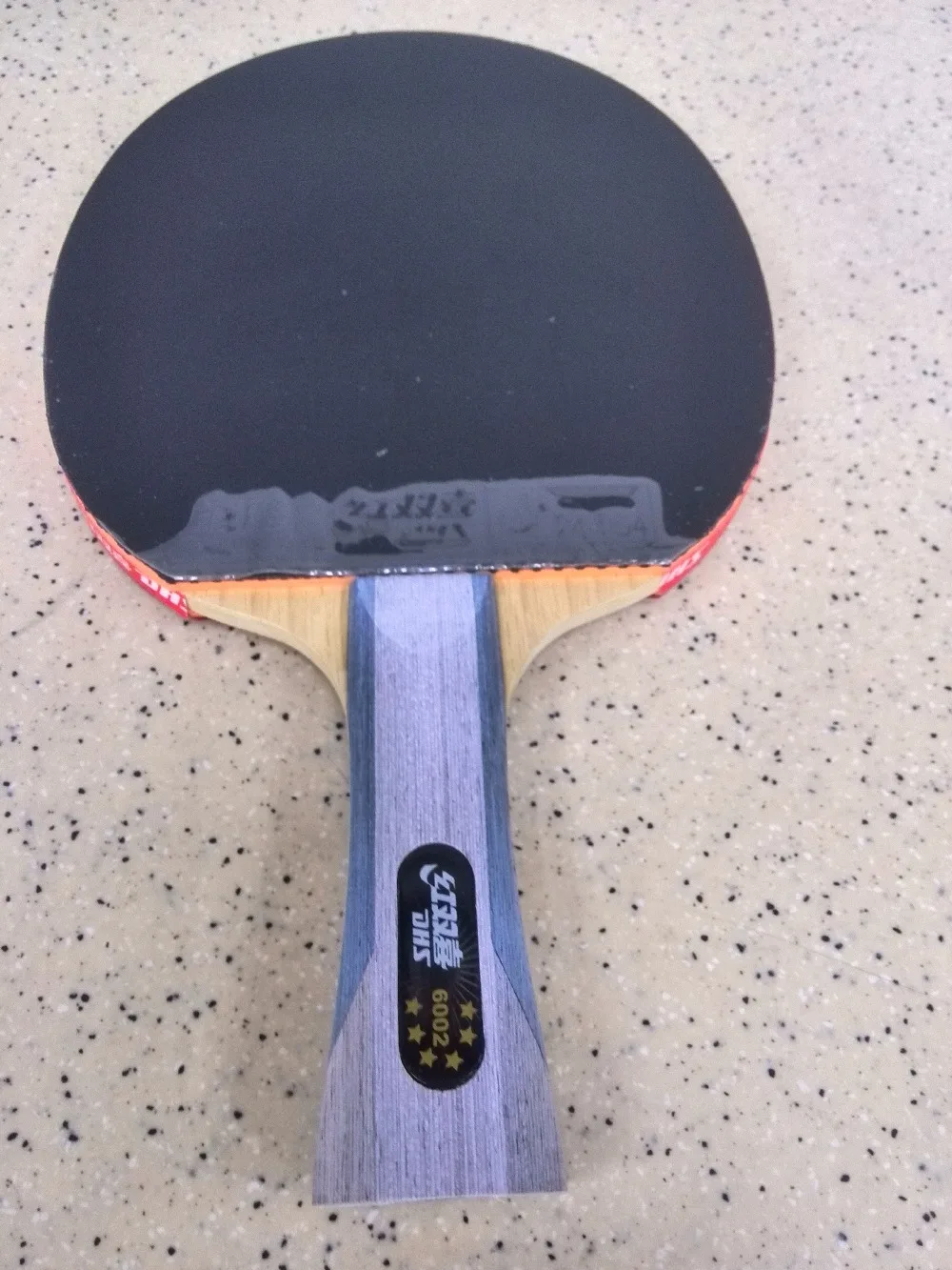 Racket DHS R6002 w/ 5 gifts Paddle Table Tennis 6Star Long Handle Bat Ping Pong 