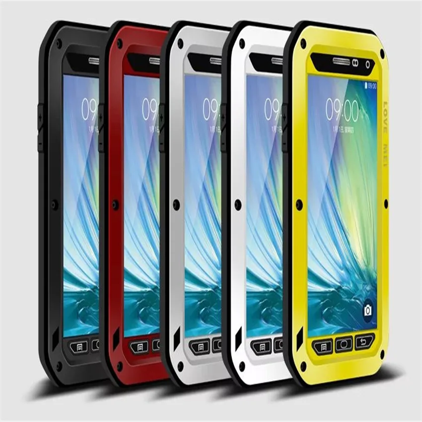 bilder für Lovemei wasserdicht Fall für Samsung Galaxy A3 A5 2015 Original Leistungsstarke Abdeckung Metall Rüstung mit Gorilla-glas Schutzfolie bilder für Lovemei wasserdicht Fall für Samsung Galaxy A3 A5 2015 Original Leistungsstarke Abdeckung Metall Rüstung mit Gorilla-glas Schutzfolie