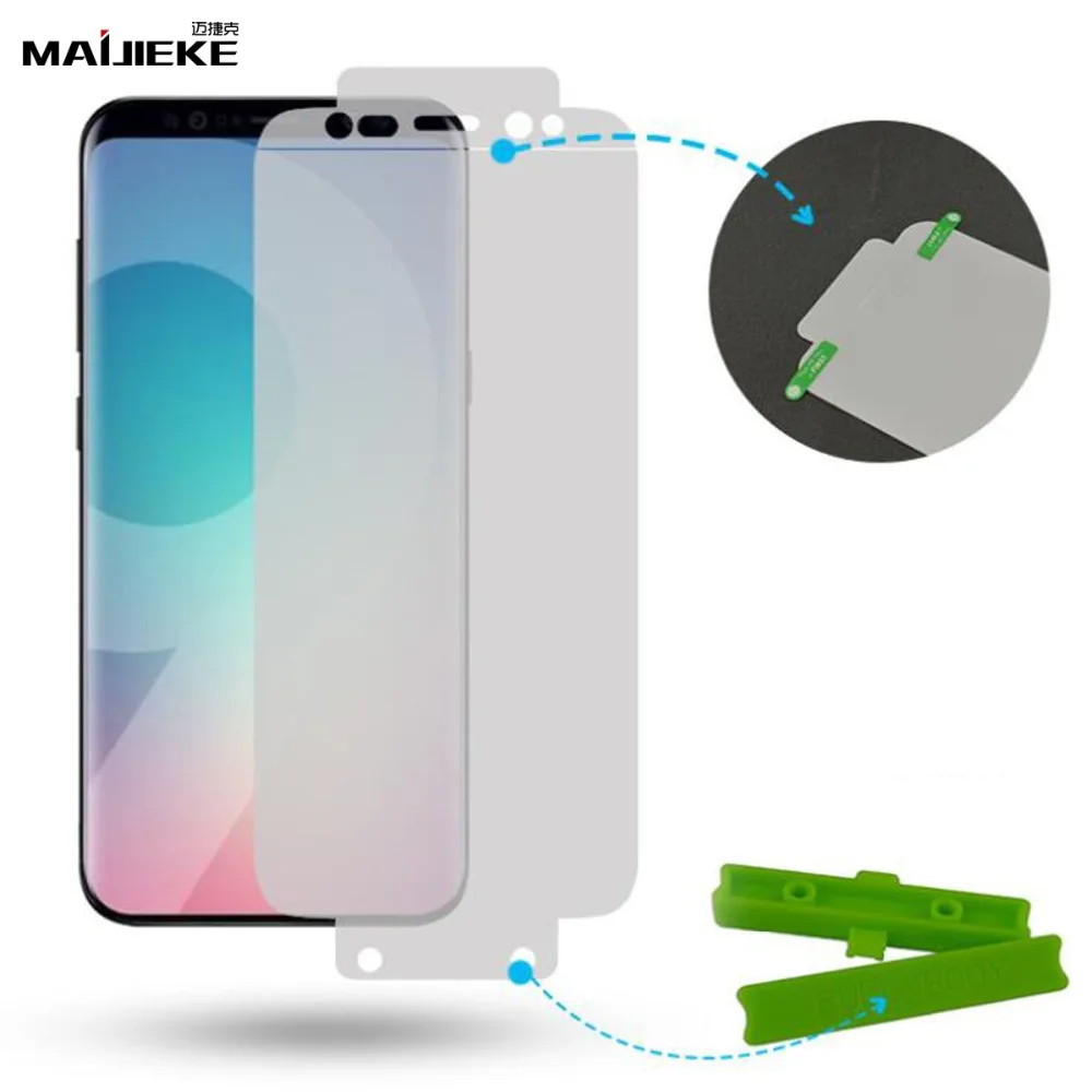 2 шт. Мягкая матовая передняя и задняя Гидрогелевая пленка для iPhone 11 pro max X Xs max XR 8 7 6s 6 plus полное покрытие наноэкранная защитная пленка