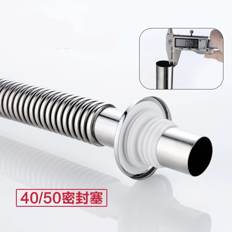 Kitchen stainless steel sink drain filter single tank sink drain pipe deodorant bathroom sewer accessories magic basket Kitchen stainless steel sink drain filter single tank sink drain pipe deodorant bathroom sewer accessories magic basket