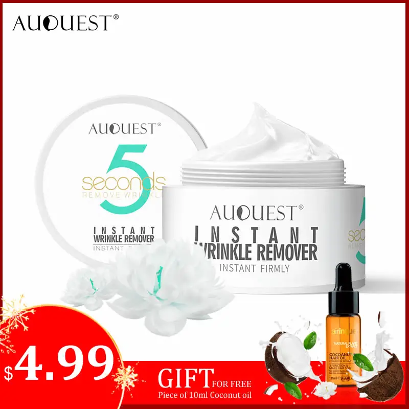 AuQuest 5 Seconds Wrinkle Remover Instant Firmly Anti-aging Moisturizing Remove Fineline Face Cream for Sagging Skin Care 20G