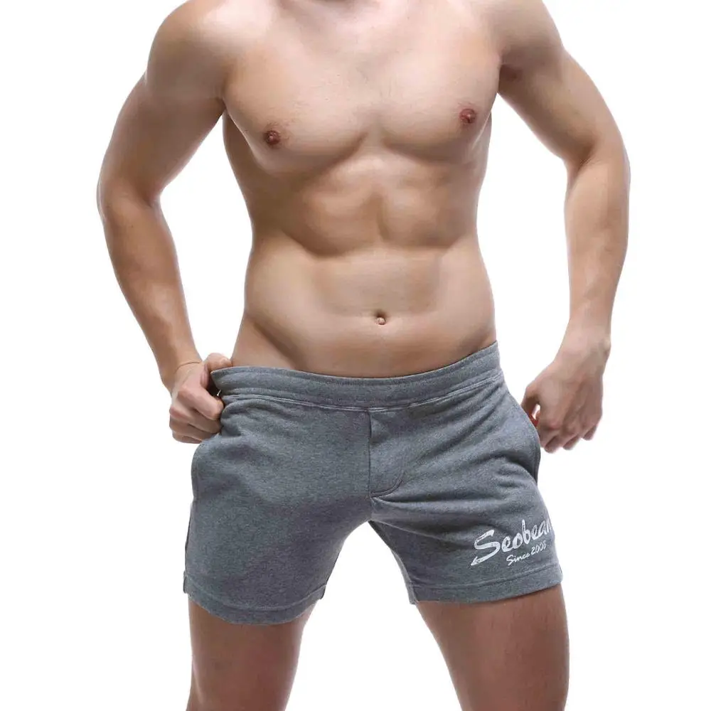 Лидер продаж SEOBEAN, бренд для мужчин пляжные шорты одежда фитнес шорты для бега серфинга Боксеры Шорты домашние брюки хлопок - Цвет: 4