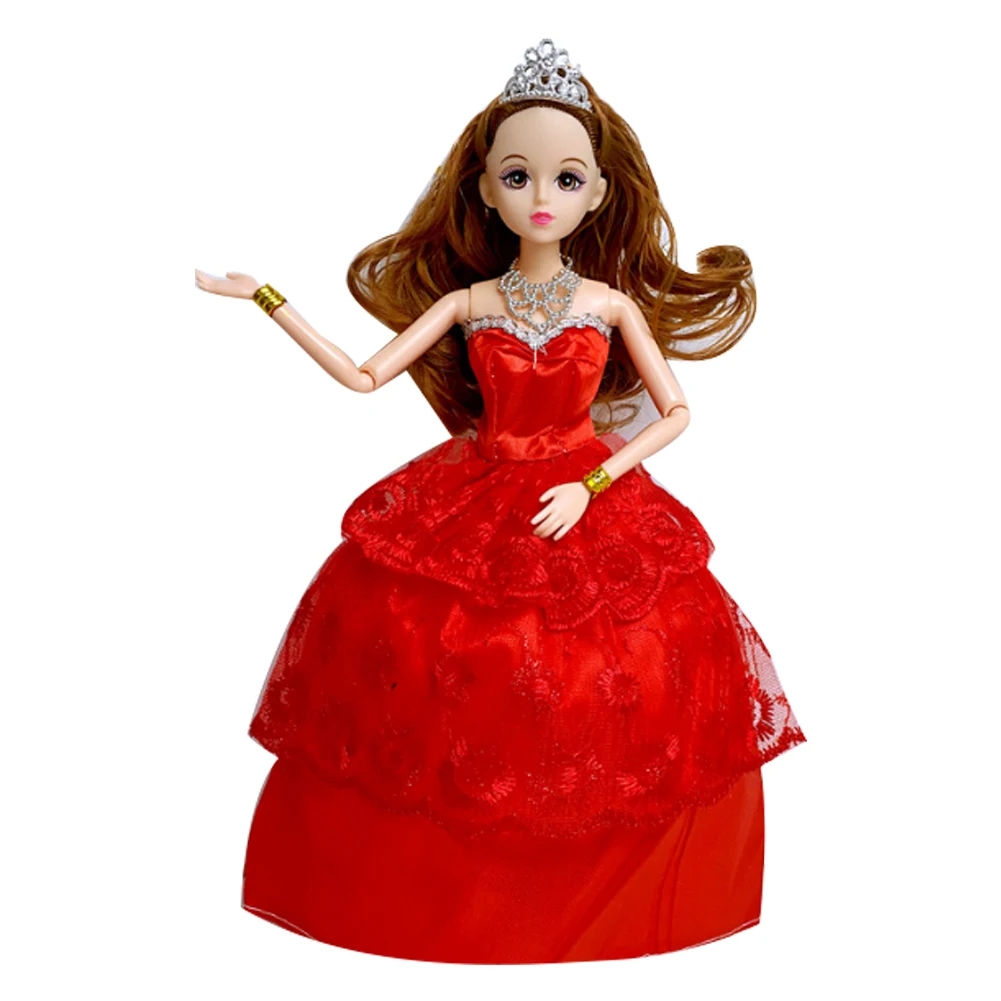 Handmade Fashion Wedding Party Gown Dresses Doll Clothes For Xmas Gift Evening Dress Accessories Toys (No Br | Игрушки и хобби