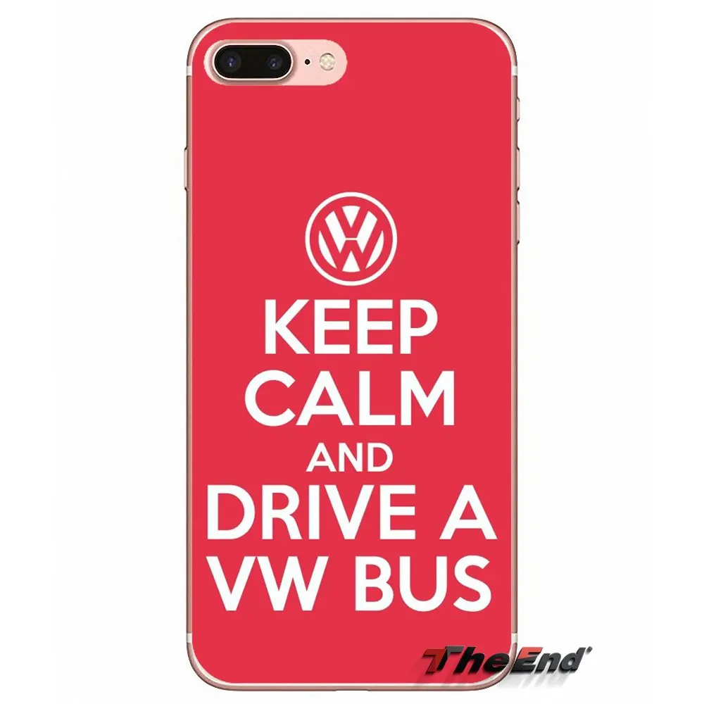 Для iPhone X 4 4S 5 5S 5C SE 6 6S 7 8 плюс samsung Galaxy J1 J3 J5 J7 A3 A5, с надписью «Keep Calm and Drive Фольксваген автомобильный чехол