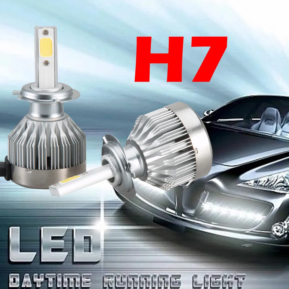2x h7 ledライトヘッドライト車 のhi/loビーム電球