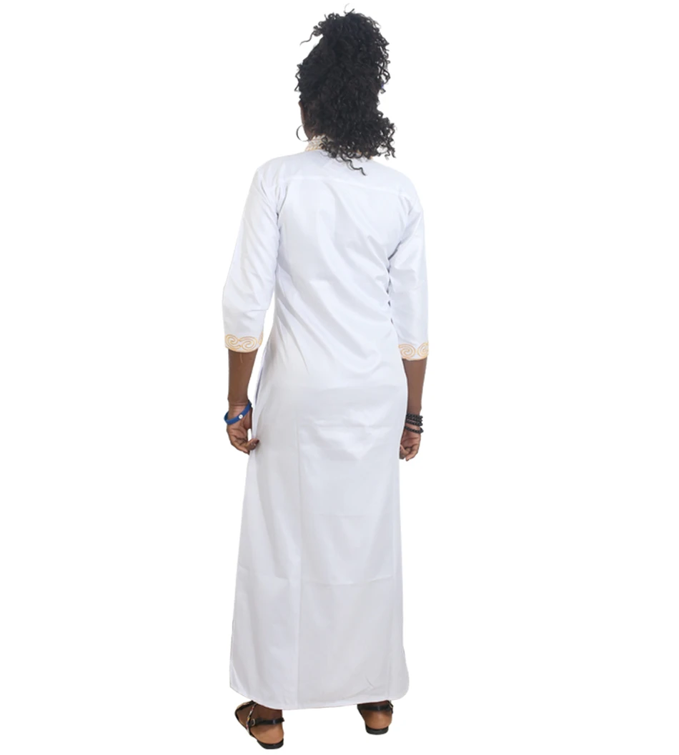 MD африканская Дашики платья для женщин большого размера в африканском стиле кафтан Базен riche Африканский принт одежда женская белое