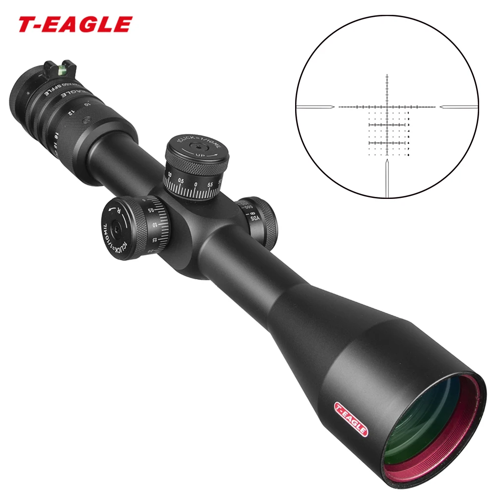 

T-Eagle SFFLE 6-24x50 Riflescope Hunting Optical Scope Level Sights Side Focusing Rifle Scope Sniper Long Range Sights