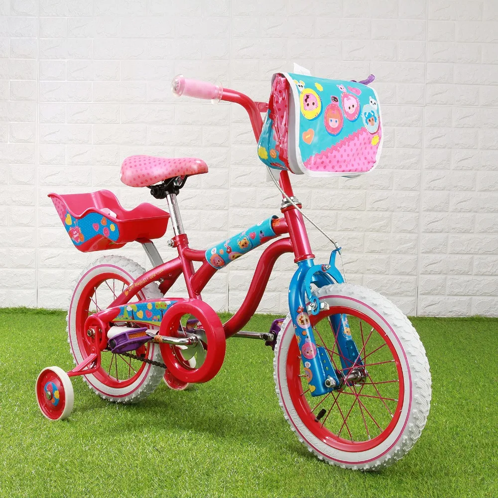 Best Bike 14 #039; #039; Mini girl 3 6 years Red amp; Pink Bike with Training Wheels kids cycling bike student bicycle+Front bag+Back seat