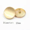 25mm smooth Shakin metal button gold sweater coat decoration buttons accessories DIY 10Pcs/Lot JS-0021 4