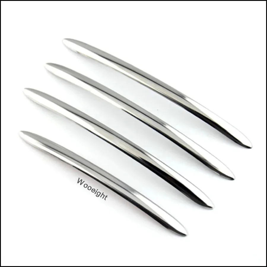 Wooeight 4Pcs Stainless Steel Exterior Door Handle Molding Trim Car Styling Strip For BMW 5 Series F10 F18 F11 2011-2017 (1)