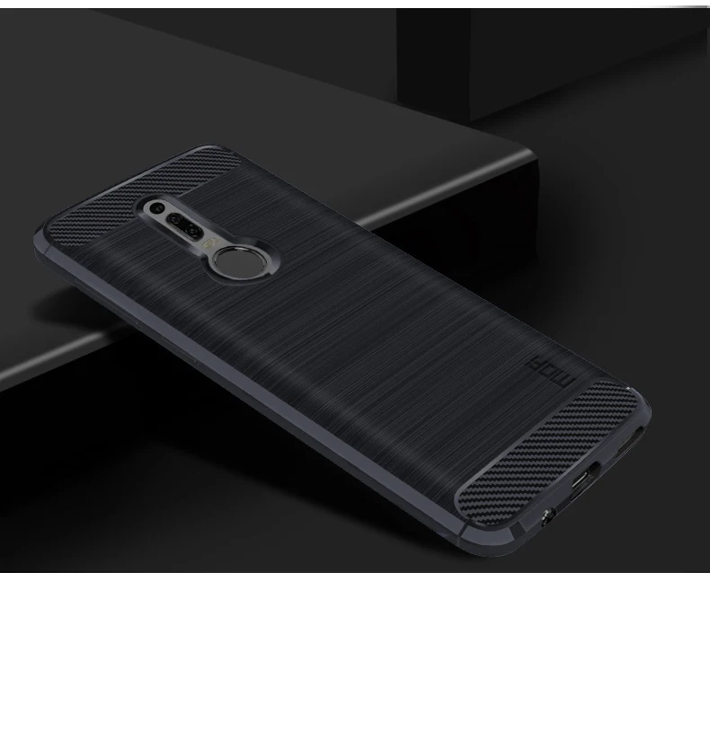 MOFi для huawei mate RS 6," Чехол ударопрочный из углеродного волокна Мягкий ТПУ антидетонационный чехол Чехлы для huawei mate RS rs Capa Coque