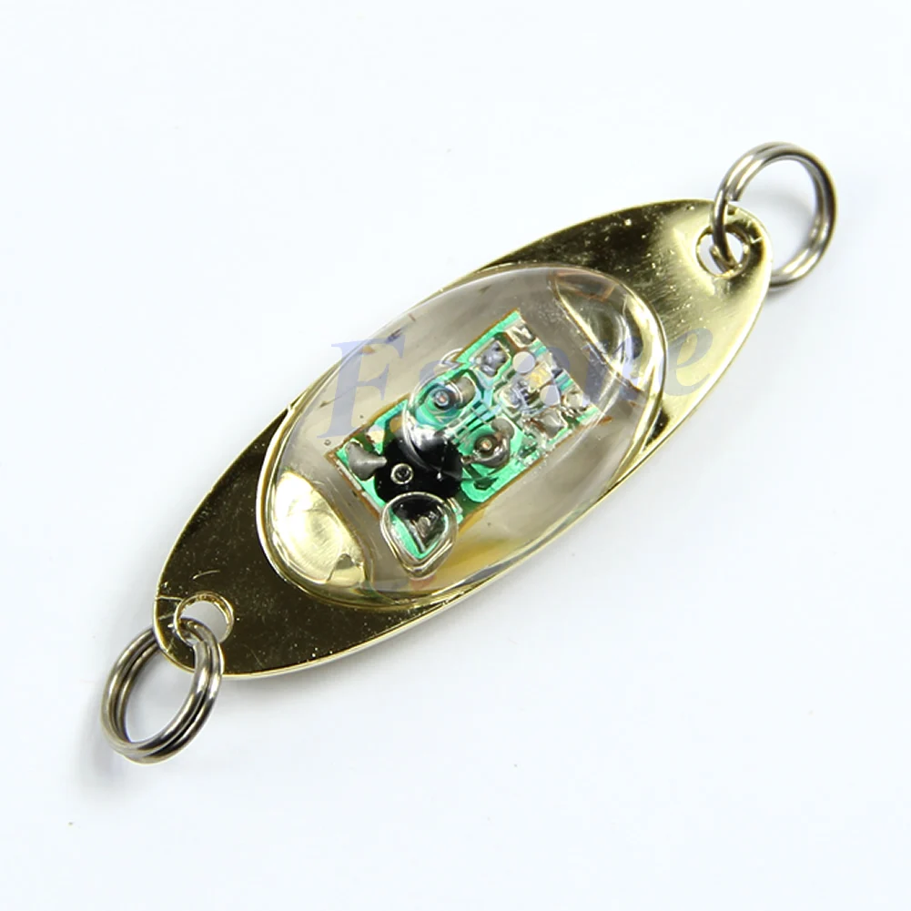 

1PC blue Fun Underwater LED Deep Drop Fishing Squid Flashing Lamp Fish Lure Light