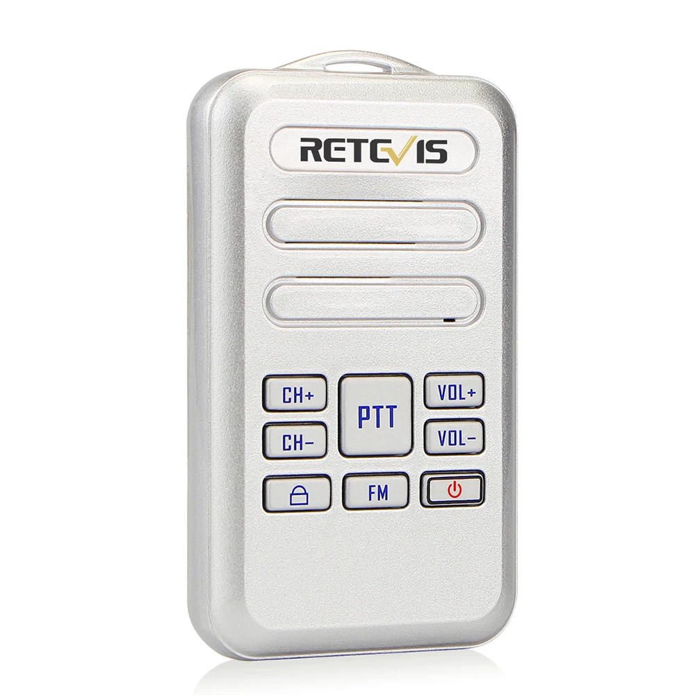 Retevis RT20 Mini 2 Вт FM радио Ручной домофон прочный Перезаряжаемые рация UHF 400-470 мГц 16 Каналы VOX PTT переговорные