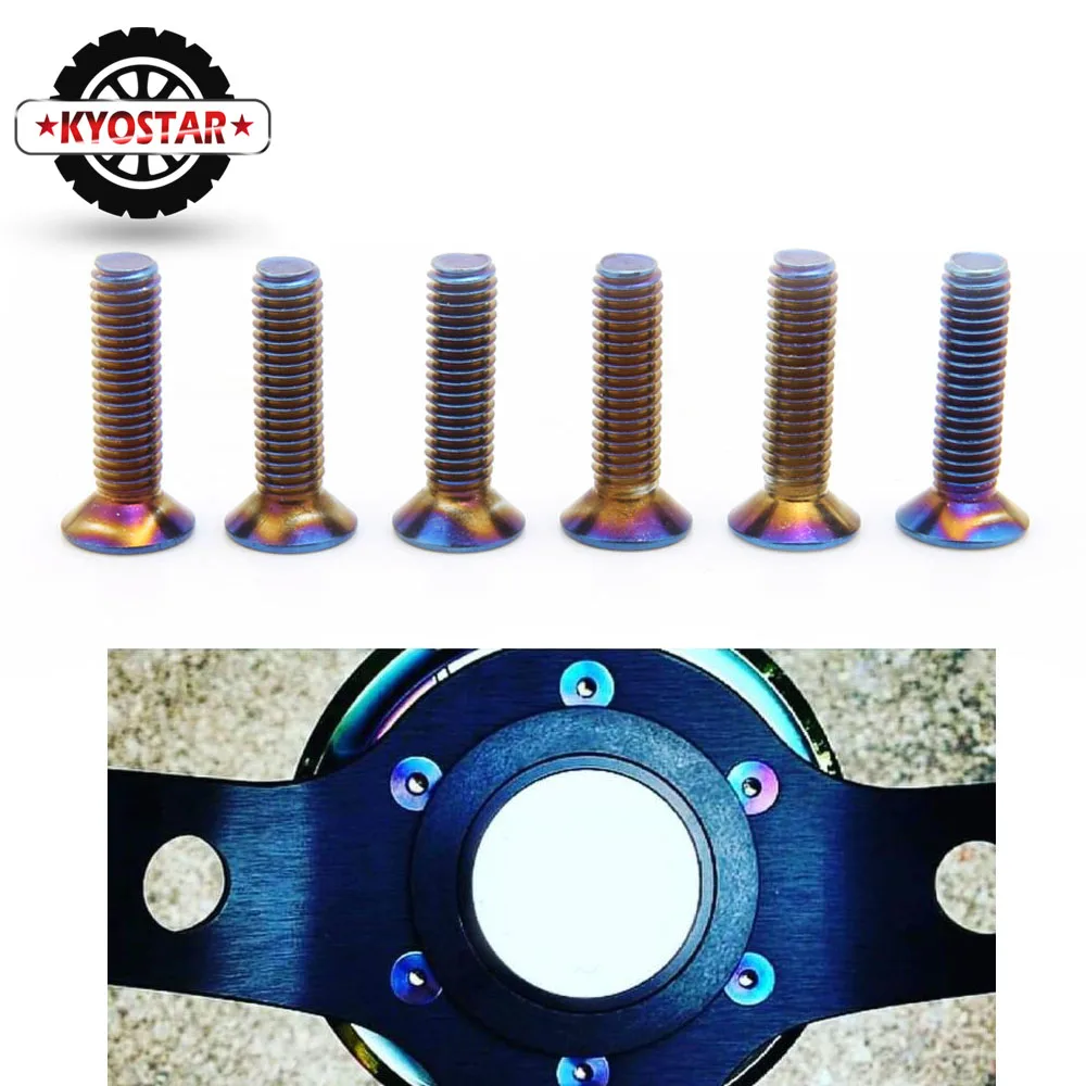 Болт для руля M4x18 из нержавеющей стали цветной болт руля|steering wheel bolts|neo chrome steeringwheel
