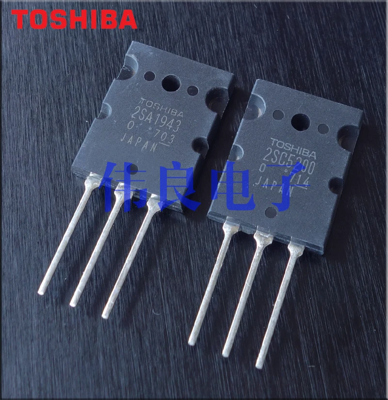 Оригинал 100% новый 2SA1943 2SC5200 A1943 C5200 TO 3PL 2 пары = шт + 5 шт|Усилители мощности| |