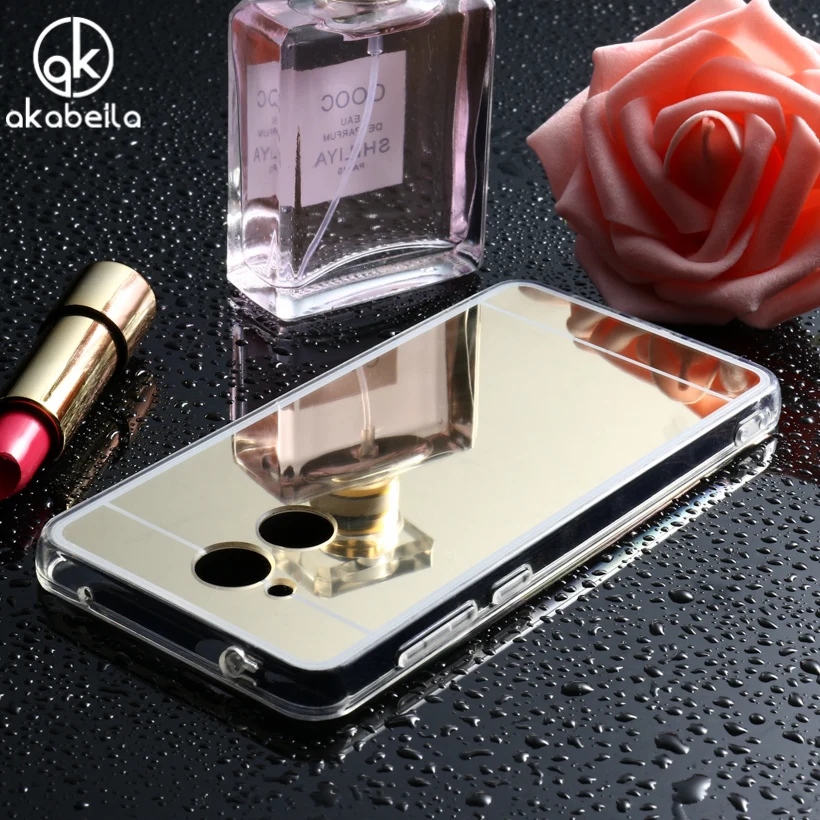 

Puffer Ball Cases Covers For Huawei Honor 6A Play Honor Play 6A DLI-TL20 DLI-AL10 5.0" Fur Pompom Furball Chain Mirror TPU Case
