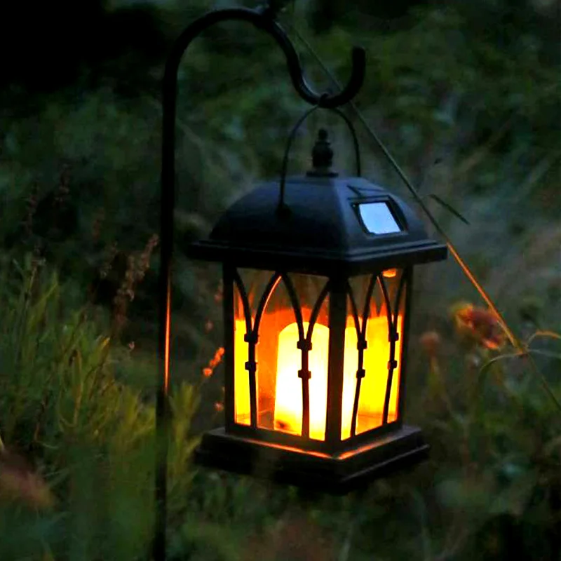 

Solar Power Waterproof LED Candle Light Garden Lawn Path Street Hanging Ground Lantern Lamp DC120