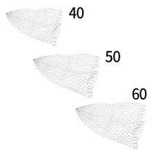 Двойная линия плетеная сетка рыболовный сачок Для рыбалки из сетчатого материала в дырочку для бас форель поймать завлечение Accesorry 40/50/60 см дополнительно