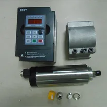 Квт. шпиндель с 4 подшипниками 4A 800 W четырехтактный двигатель с воздушные охлаждением ER11 65*188 мм шпиндель мотор 220 V 400 Гц+ 1.5kw инвертор частотно-регулируемым приводом+ кронштейн гравировальный станок с ЧПУ шпиндель комплект
