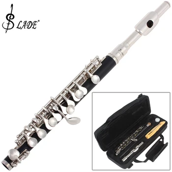 

SLADE Piccolo Ottavino Half-size Flute Plated C Key Concert Flute Cupronickel with Cleaning Cloth Screwdriver Padded Box