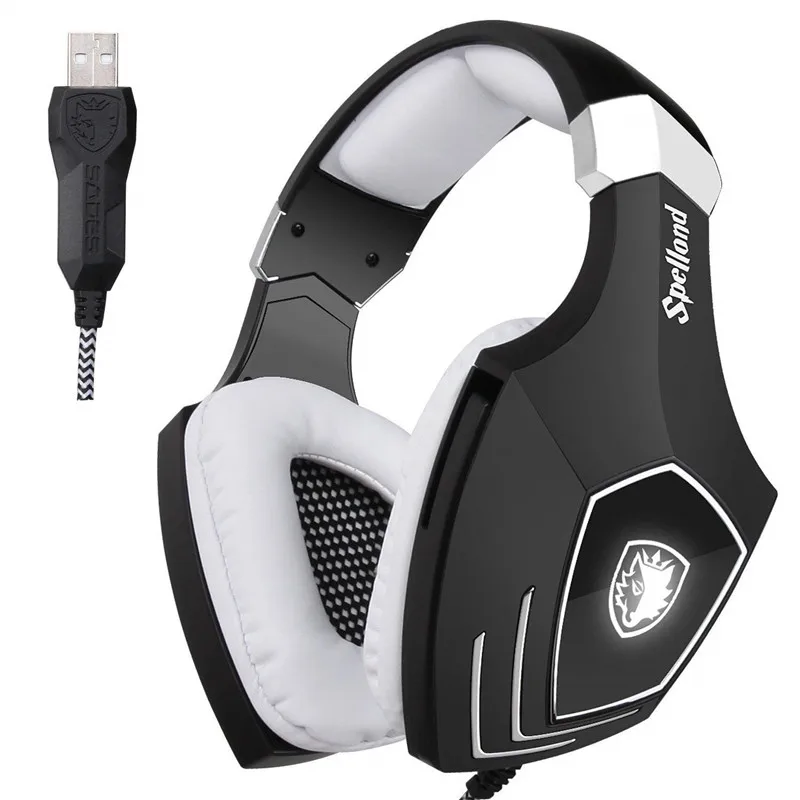 SADES A60 Stereo Gaming Headset 7.1 Virtual Surround Bass Gaming
