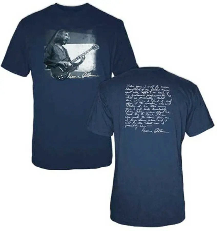

The Allman Brothers Band-Duane Allman-Quote-X-Large Navay Blue T-shirt