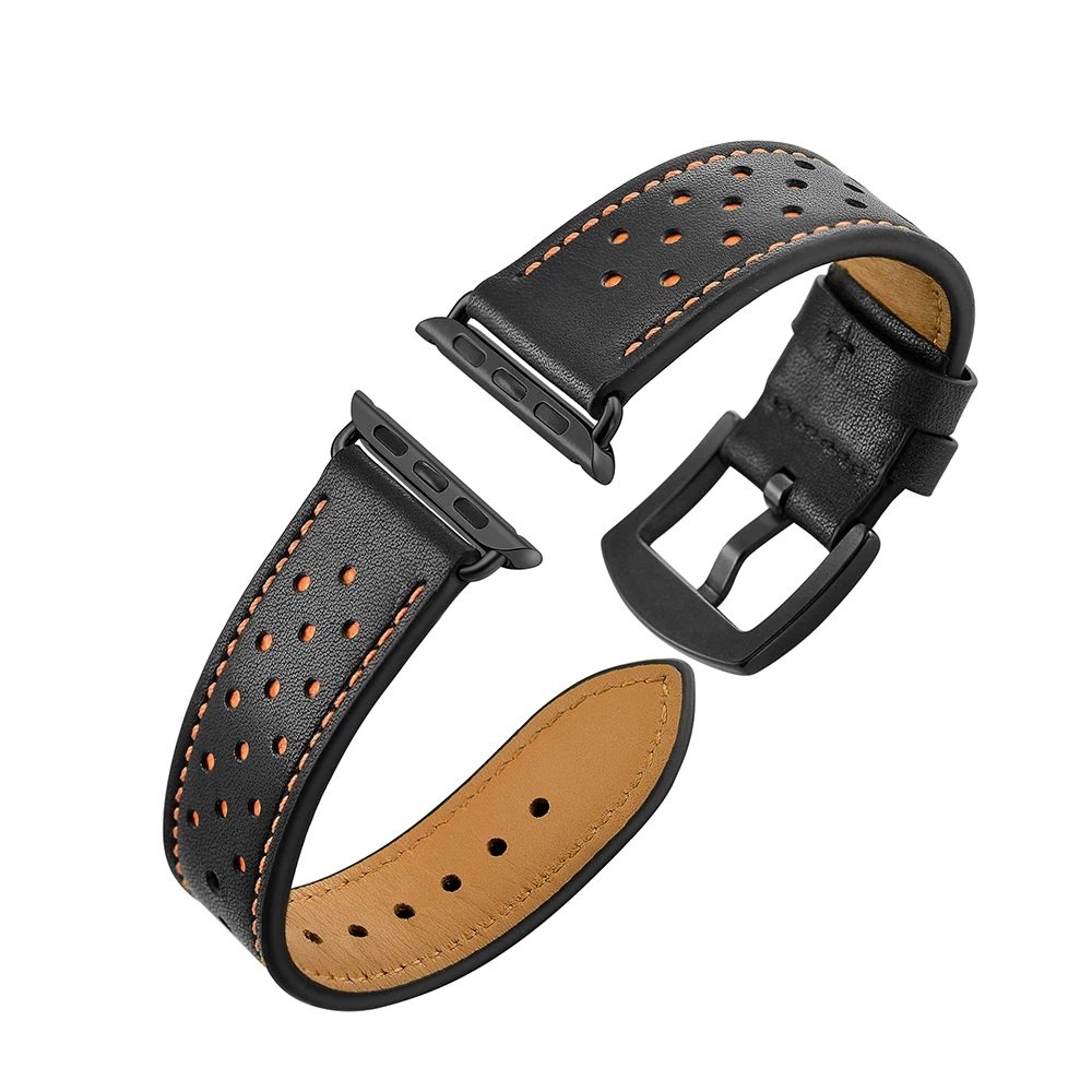 Ремешок из натуральной кожи для часов Iwatch серии 4 3 2 1 38 мм 44 мм, VIOTOO цветной кожаный ремешок для часов для Apple Watch