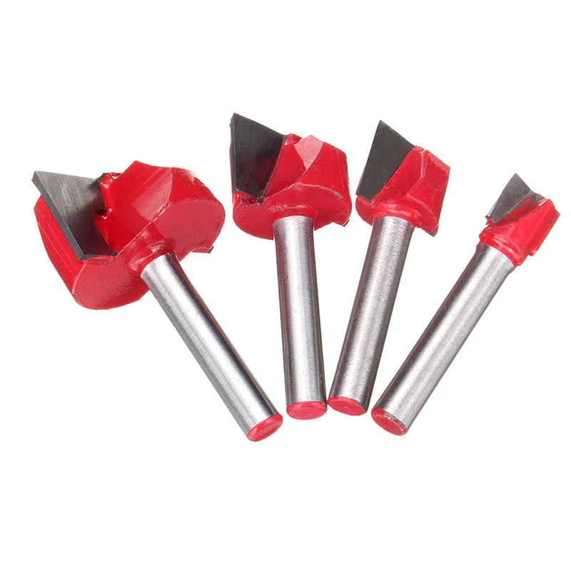 10/15/22/30mm Bottom Cleaning Engraving Bit 6mm Shank Woodworking Milling Slotting Router Bit