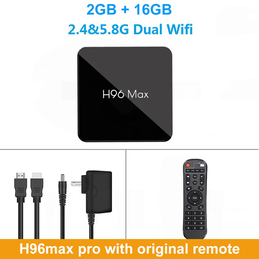 H96 MAX pro tv Box Android 9,0 Amlogic S905X2 4 Гб ОЗУ 64 Гб ПЗУ 3D 4K Netflix Youtube потоковый медиаплеер LEMADO Smart tv Box - Цвет: 2G 16G