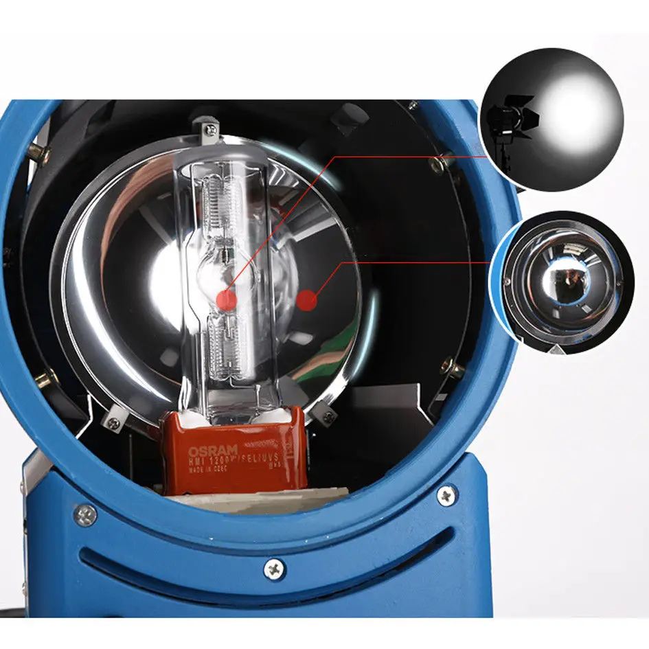 ALUMOTECH 100% совместимый ARRI 1200W HMI Fresnel Light + 575W & балласт Flicker Free освещение для
