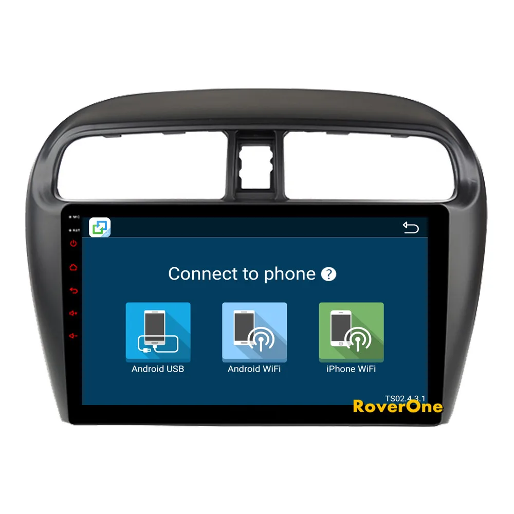 Top RoverOne Car Multimedia Player For Mitsubishi Mirage GT G4 2014 Android 9.0 Autoradio Bluetooth Radio Stereo GPS Navigation DSP 11