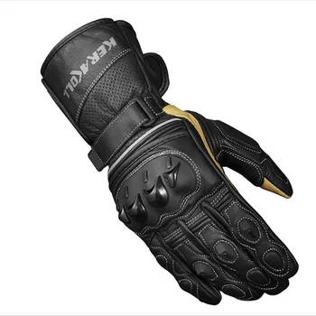 

2019 New Motocross motorcycle riding gloves Moto rider motorbike Racing glove of Cowhide leather Four seasons warm windproof