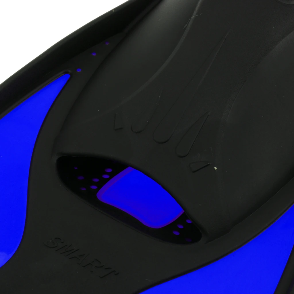 Unisex Adult Kids Full Foot Short Swimming Fins Scuba Diving Swim Training Flippers Snorkeling Water Sports Fin XXS/XS/S/M/L/XL